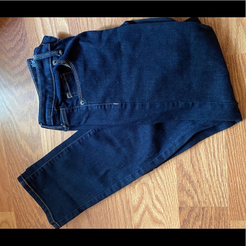 Dark denim skinny jeans